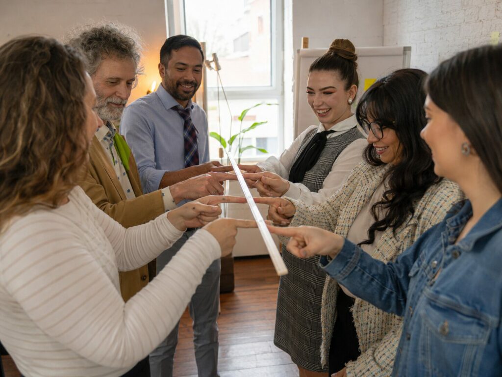 Kurze Spiele beim Teambuilding mit Reflexionsmöglichkeit